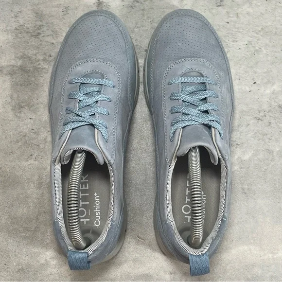 NEW Hotter Gravity II Trainers Shoes Cushioned Leather Blue‎ Womens UK 4.5 US